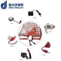 Verrou à monnayeur Dika pour chariot de courses