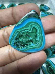 คริสโซคอลล่า มาลาไคต์ รูปทรงผสมผสาน สำหรับทำเครื่องประดับ อัญมณีเม็ดหลวม หินดิบ ตัวอย่างแร่คริสโซคอลล่า - Product Image 3