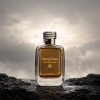Set Botol Parfum Kaca Mewah 50ml 100ml dengan Kotak dan Tas Hadiah, Kemasan Parfum Label Pribadi Logo Kustom