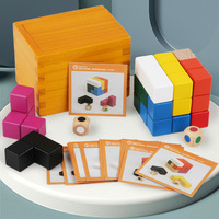 2024 JOUETS EN BOIS JIGSAW PUZZLE LOGIQUE JEU DE TABLE DE PENSÉE 3D PUZZLES CUBE JOUETS ÉDUCATIFS POUR ENFANTS JOUETS INTELLIGENTS