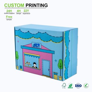 Caja <span class=keywords><strong>de</strong></span> Embalaje <span class=keywords><strong>de</strong></span> Cartón Corrugado con Acabado Mate o Brillante, Impresión <span class=keywords><strong>de</strong></span> Logotipo Personalizado, para Envío <span class=keywords><strong>de</strong></span> Regalos, Ropa, Alimentos, Zapatos, Pulseras - Product Image 1