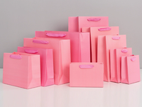 Sacs en papier kraft à poignée plate, MOQ faible (100 pièces), boîtes en papier personnalisées pour emballage de coffrets cadeaux pour magasins de détail, avec impression de votre propre LOGO