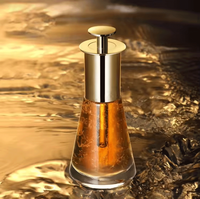 Nouvelles Bouteilles Compte-gouttes en Verre Ambré de 30 ml pour Huile Cosmétique et Sérum, avec Compte-gouttes en Verre Conique à Poussoir, Modèle 2025