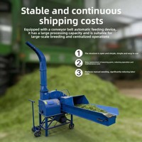 Hacheuse à herbe verte haute productivité, nouvelle machine à couper le foin et les cultures sèches en acier
