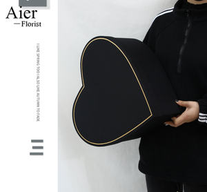 Aierflorist 38cm grandi scatole regalo cuore rosa scatola di fiori di cartone scatola di fiori di nozze cuore scatole per san valentino - Product Image 3