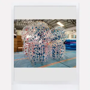 2024ベストセラー1.2m透明インフレータブルボディバンパーボールバブルサッカー用透明バブルボディゾーブボール