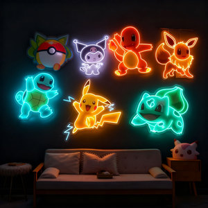 Ewen Letreros <span class=keywords><strong>de</strong></span> Neón Personalizados para Decoración <span class=keywords><strong>de</strong></span> Habitación, Letrero <span class=keywords><strong>de</strong></span> Logotipo <span class=keywords><strong>de</strong></span> Neón LED <span class=keywords><strong>de</strong></span> Dibujos Animados, Regalos para Niños, Envío Rápido - Product Image 3