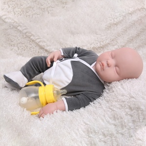 18 pouces réaliste Silicone <span class=keywords><strong>Reborn</strong></span> bébés nouveau-né endormi bébé fille et garçon pour les cadeaux d'anniversaire - Product Image 6