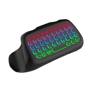 Honcam BT Wireless <b>Mini</b> Keypad Chatpad 3.5mm Audio Jack Backlight Gaming <b>Keyboard</b> for Playstation PS5 Controller Accessories - Product Image 2