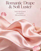 Tissu en Soie Satinée – Nombreuses Couleurs en Stock – Tissu en Soie à l'Acide Hyaluronique et Ions d'Argent – Tissu Charmeuse 100% Soie Pure