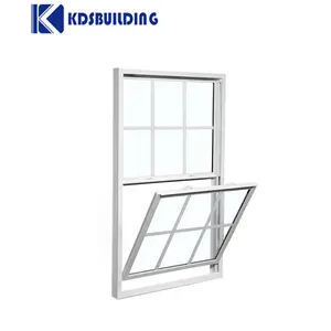 American Extrusion Style Customized Color Vertical Sliding Double Single Hung Pvc Windows And Doors