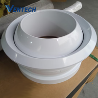 Buse à jet sphérique en plastique Ventech pour systèmes CVC, diffuseur d'air pour registres et grilles de climatisation