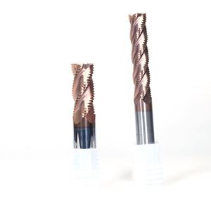 Fresa de desbaste de acero de 3-20 mm con revestimiento AITiN, personalizable ODM/OEM 2024, para cuero y acero. - Product Image 1