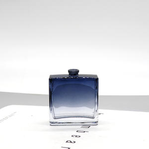 Botellas de Perfume Rectangulares Cuadradas de Vidrio Azul Oscuro de 50 ml y 100 ml para Hombre con Pulverizador - Product Image 6