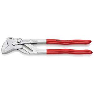 Knipex-86 03 300คีมและประแจในเครื่องมือเดียวชุบโครเมียมจับคีมและใบมีดเคลือบพลาสติก - Product Image 1