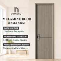 Dernier design, panneaux de finition modernes en bois de cerisier MDF polymère pour portes intérieures, isolation phonique pour villas, chambres et cuisines, à prix abordable