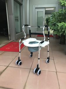 Mobile Bedside Four Silent <b>Lock</b> <b>Wheels</b> Mobile Bedside Commode Aid for Post-operation Recovery - Product Image 5