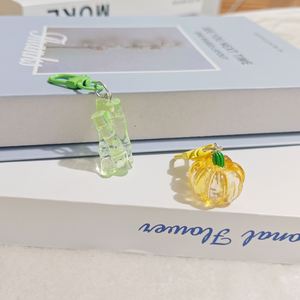 Resin Plastic Four <b>Leaf</b> Clover <b>Light</b> Keychain Pendant Floral Earphone Phone Case & Jewelry Bag Charm Accessories - Product Image 5