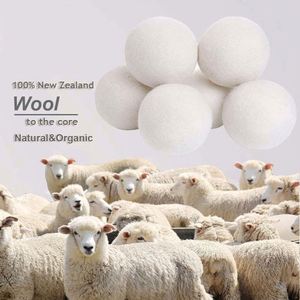 Boules de séchage en laine de Nouvelle-Zélande réutilisables, réduisent le temps de séchage, hypoallergéniques, adoucissant textile biologique de qualité supérieure, boules de séchage en laine - Product Image 2