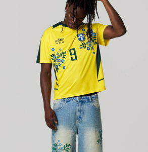 T-shirts de sport originaux en jersey de football, rugby et hockey, brodés, légèrement amples, respirants et à séchage rapide, pour l'été, style streetwear - Product Image 2