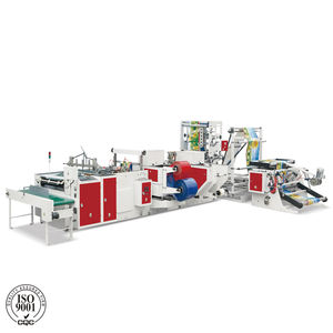 Completamente automatico di plastica in polietilene LDPE della maniglia molle del ciclo della maniglia di patch <span class=keywords><strong>D</strong></span> taglio shopping carry bag che fa la macchina - Product Image 1