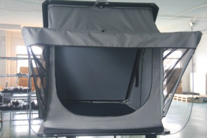 เต็นท์หลังคา<span class=keywords><strong>รถ</strong></span>ทรงสามเหลี่ยมอลูมิเนียมอัลลอยด์ - ใช้ได้กับรถทุกรุ่น เต็นท์บนหลังคาคุณภาพสูงสำหรับรถ SUV และรถบรรทุกสำหรับการตั้งแคมป์ - Product Image 3