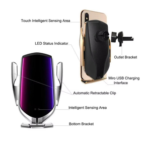 Support de téléphone de <span class=keywords><strong>voiture</strong></span> à charge rapide sans fil 10W <span class=keywords><strong>Chargeur</strong></span> sans fil pour <span class=keywords><strong>voiture</strong></span> pour <span class=keywords><strong>Huawei</strong></span> P30 Pro - Product Image 5