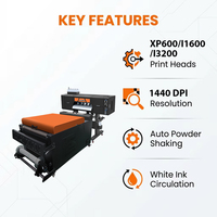 Imprimante DTF 24 pouces à double tête I1600, machine d'impression par transfert thermique pour vêtements de marque