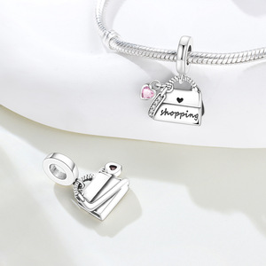 Pulsera de Cuentas de Cobre Blanco Original - Joyería Colgante Decorativa para Mochilas de Niñas, Accesorios Personalizados para Mujer - Product Image 5