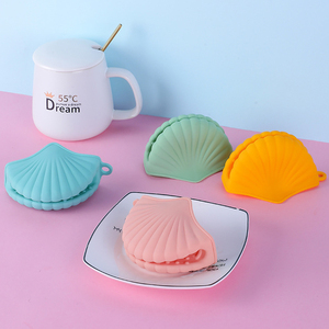 Mignon Coquille Sirène Cuisine Outil Résistant À La Chaleur BBQ Grill Silicone <span class=keywords><strong>Four</strong></span> Mitt <span class=keywords><strong>Cuisson</strong></span> Silicone Gants Pot Titulaire - Product Image 4