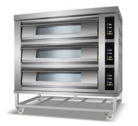 Grille-pain électrique pour pizza au poulet 2 ou 3 étages Four de boulangerie à 6 pains Équipement de boulangerie Four de cuisson commercial