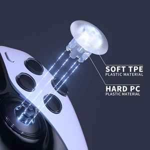 EXtremeRate Custom Clear Replacement Joystick Swappable Thumbsticks for PS5 <b>Edge</b> Controller - Product Image 4