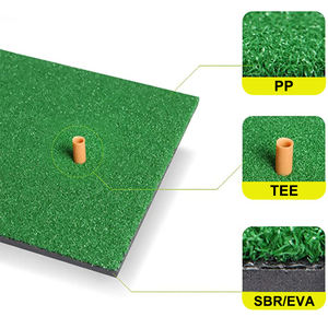 Tapis de frappe de golf pour la pratique en intérieur et en extérieur, tapis en gazon hautement élastique pour l'entraînement au swing et au chipping, simulateurs de golf de garage - Product Image 4