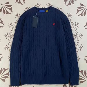 Maglione Invernale Caldo in Lana per <span class=keywords><strong>Uomo</strong></span> e Donna, Pullover con Logo Ricamato sul Davanti, Collo Tondo, Camicia Lavorata a Maglia - Product Image 6