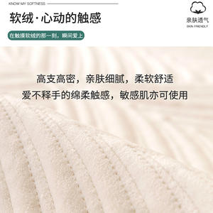 Coussin de canapé en peluche nordique, gaufré, couleur unie, respirant, housse de canapé modulaire, été 2022 - Product Image 5