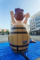 Poupée gonflable en plastique, grande campagne gonflable, prix de gros d'usine, ballon à fût de bière