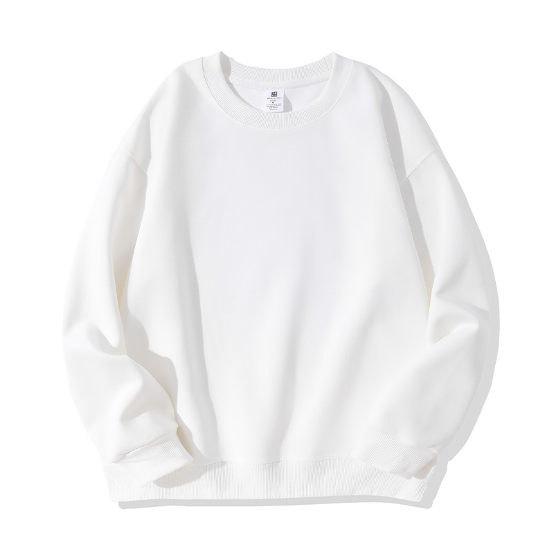 Round neck style-white