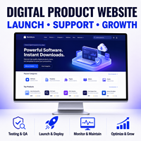 Diseño y Desarrollo de Sitios Web de Productos Digitales Personalizados con Catálogo Digital, Pago Seguro y Entrega de Archivos