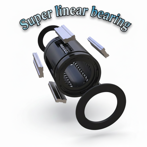 TK10UU ตลับลูกปืนเชิงเส้น P6 LMES10UUOP ความแม่นยำในการจัดตำแหน่ง LMES10UU บูชมาเป็นเส้นตรง - Product Image 2