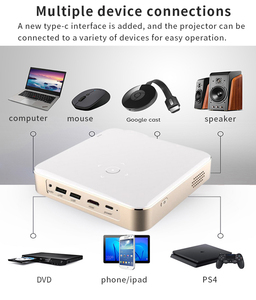 Akıllı <span class=keywords><strong>Android</strong></span> telefon için <span class=keywords><strong>Wifi</strong></span> BT yansıtma ile 9.0 Pico cep <span class=keywords><strong>LED</strong></span> Video Beamer ev sineması açık DLP Mini taşınabilir projektör - Product Image 6