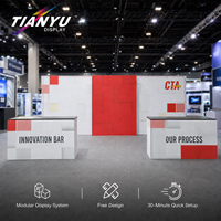 Système de structure de stand en aluminium et mur en tissu TIANYU sur mesure pour les entrepreneurs en salons professionnels, la vente au détail et les événements