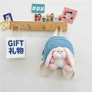 Uionen Custom Name Handmade Cartoon Rabbit Kids <b>Backpack</b> Mini Cute Toddler School Bag Easter Gift for Boys Girls - Product Image 6