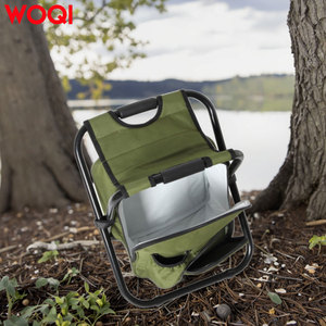 Sac à dos WOQI avec chaise de pêche et glacière, tabouret pliable, cadeaux de pêche et de chasse pour hommes, extérieur, camping, peinture, barbecue - Product Image 5