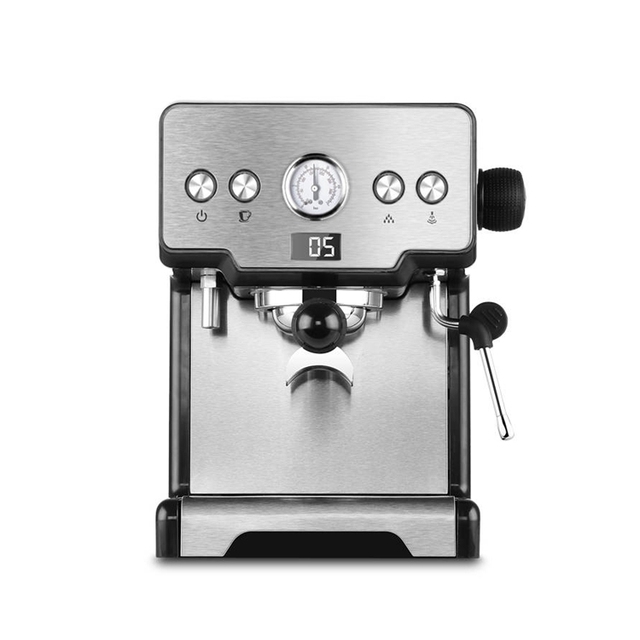 220v 1.7l 15/20bar Stainless Steel Espresso Coffee Machine Espresso Coffee Maker Home Use Coffee Maker