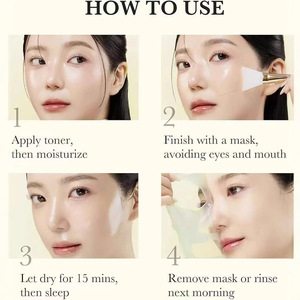 Nouveau Masque de Nuit Hydratant et Éclaircissant au Curcuma, Masque Peel-Off pour le Soin du Visage - Product Image 3