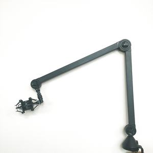 Support de bras de flèche de micro de diffusion réglable de <span class=keywords><strong>fixation</strong></span> de bouton noir pour Microphone 3/8 - Product Image 4