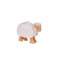 Bloques de Construcción MOC, Animales de Granja, Lindo Modelo de Oveja Cordera, Ladrillos de Plástico Educativos para Ensamblar, Juguete para Niños
