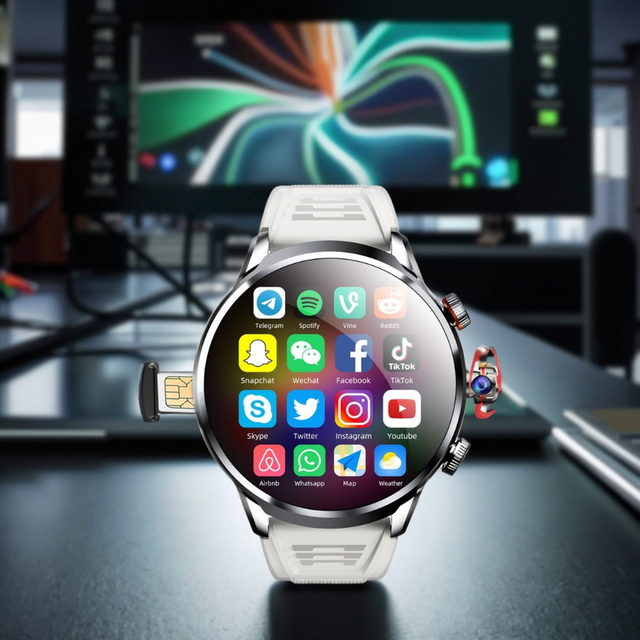 4G Android Smart Watch With HD Cameras Support SIM Card GPS WIFI Google Play Maps APP Free Download Smartwatch for Men Women