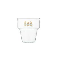 Gobelet en verre sans poignée esthétique, design élégant pour les lattes glacées, le café froid et les boissons gazeuses, sans couvercle ni paille, gobelet minimaliste