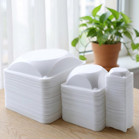 Barquette en plastique jetable personnalisable PP/PS/PLA, emballage blister, conteneur alimentaire à 1-3 compartiments, fruits frais, viande, FQ-2014-50 Marque